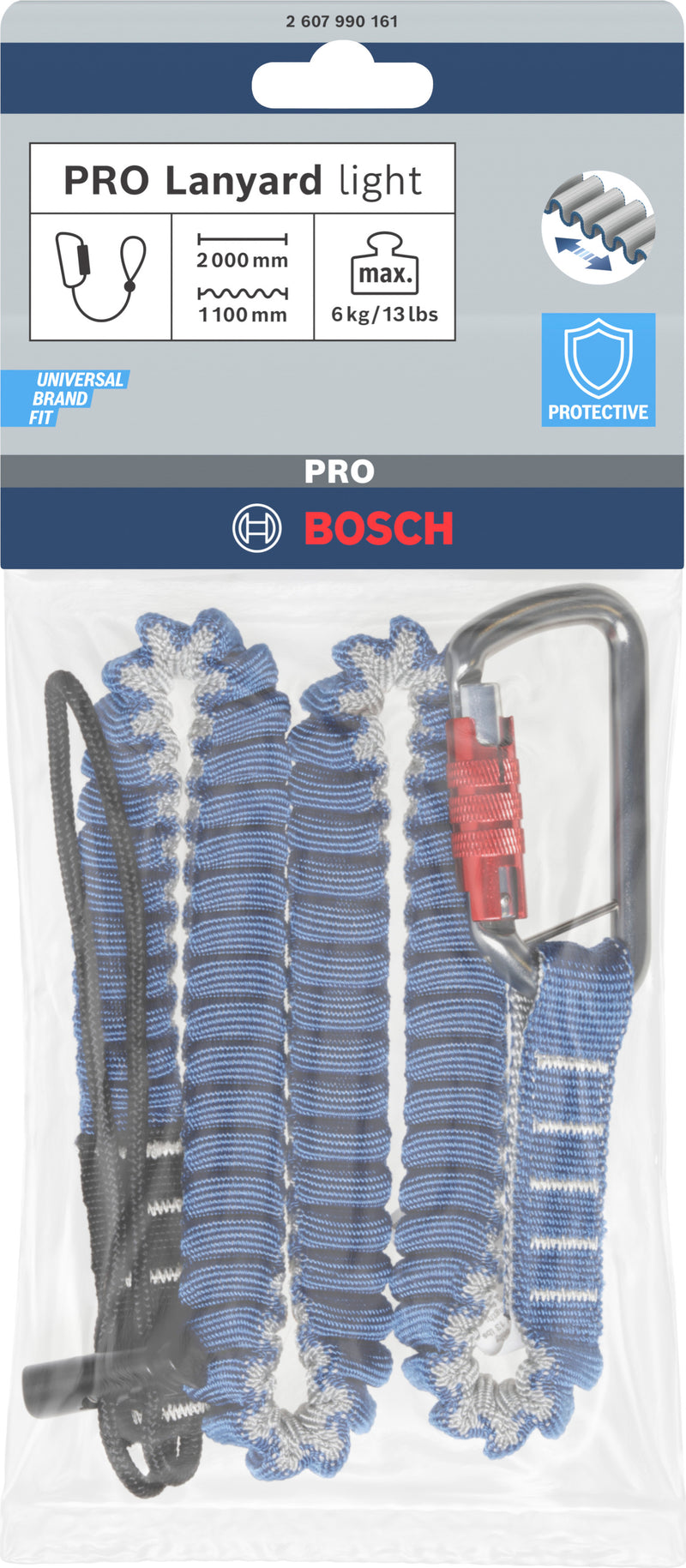 Acessórios para a segurança no trabalho Bosch Accessories (Cordão PRO leve, 6 kg, 1 mosquetão e 1 aro redondo)