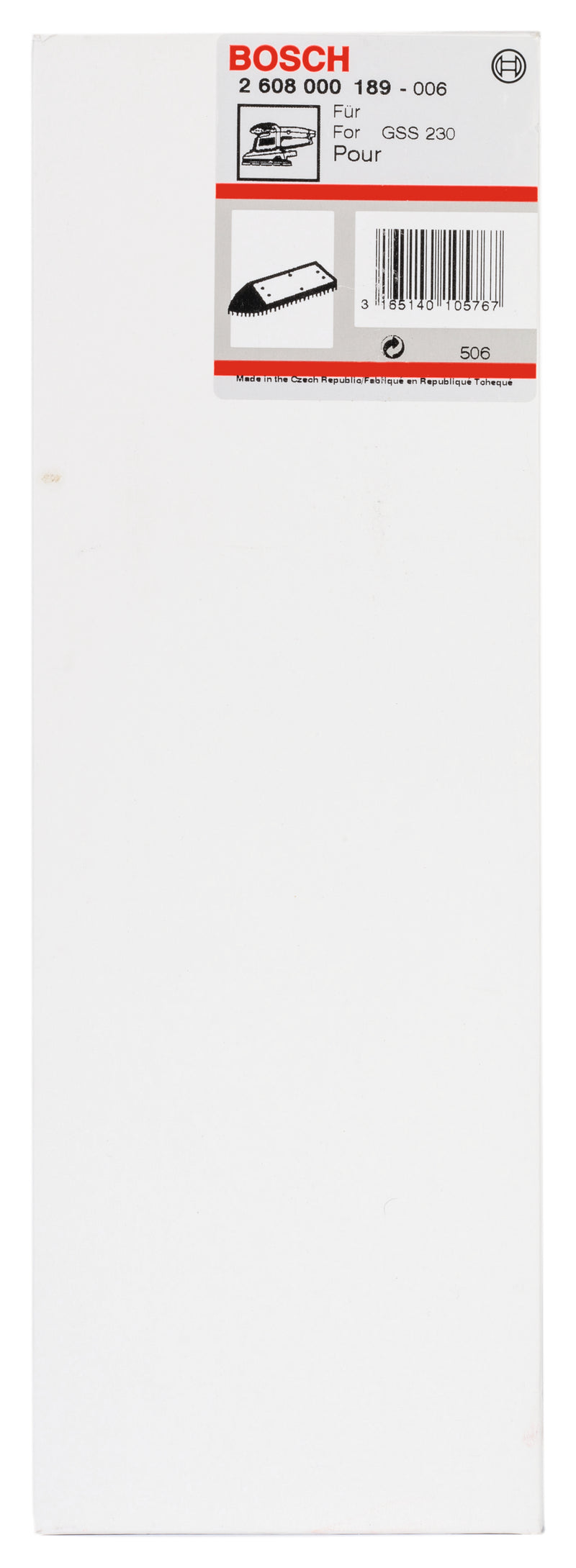 Placa de cierre Bosch 93x185mm,1x