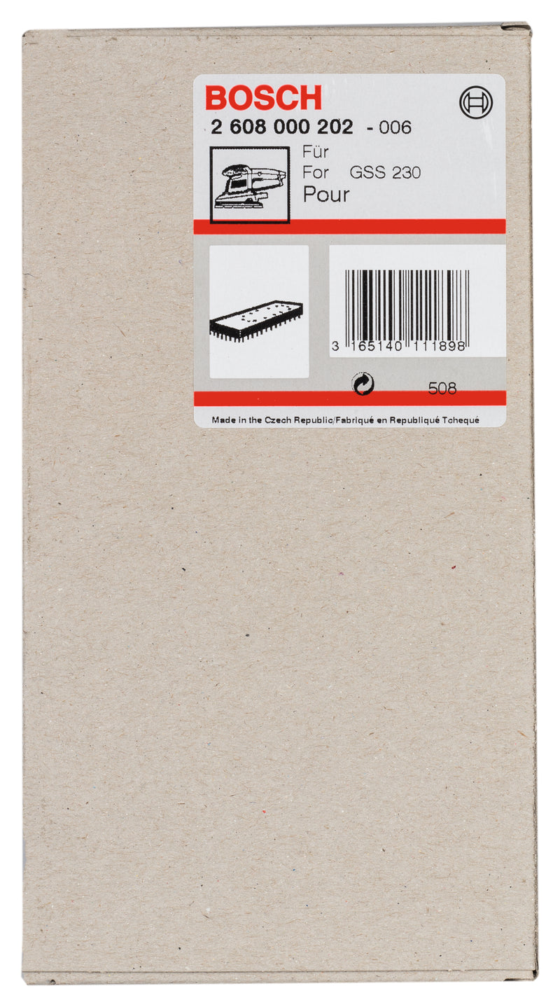 Placa lijadora Bosch 93x185mm, 1x