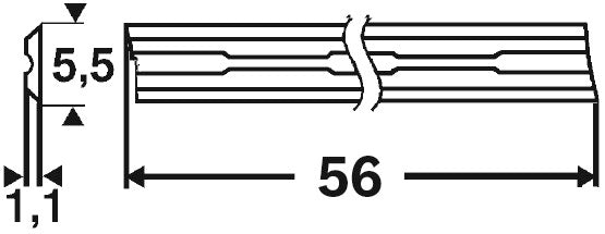 Bosch Planer blades 56mm (2 Pack)