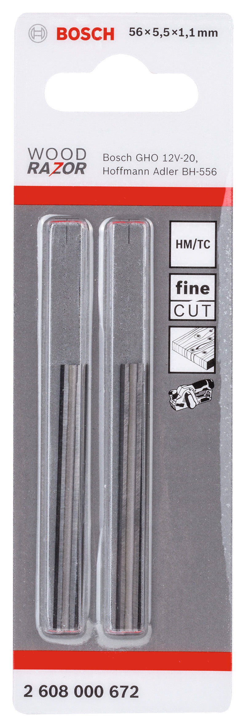 Bosch Planer blades 56mm (2 Pack)