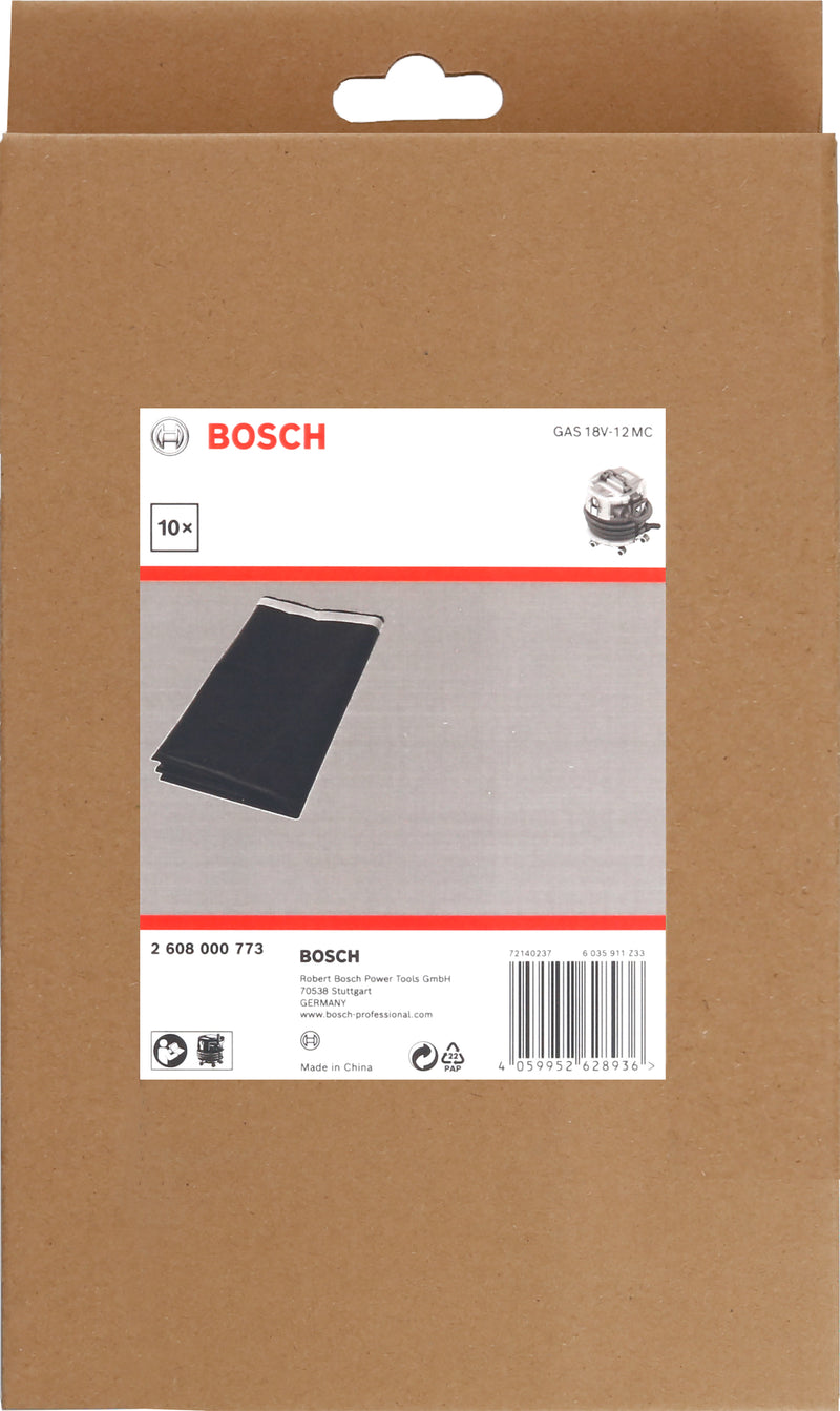 Bosch Sacchetto in PE per GAS 18V-12MC, 10pz