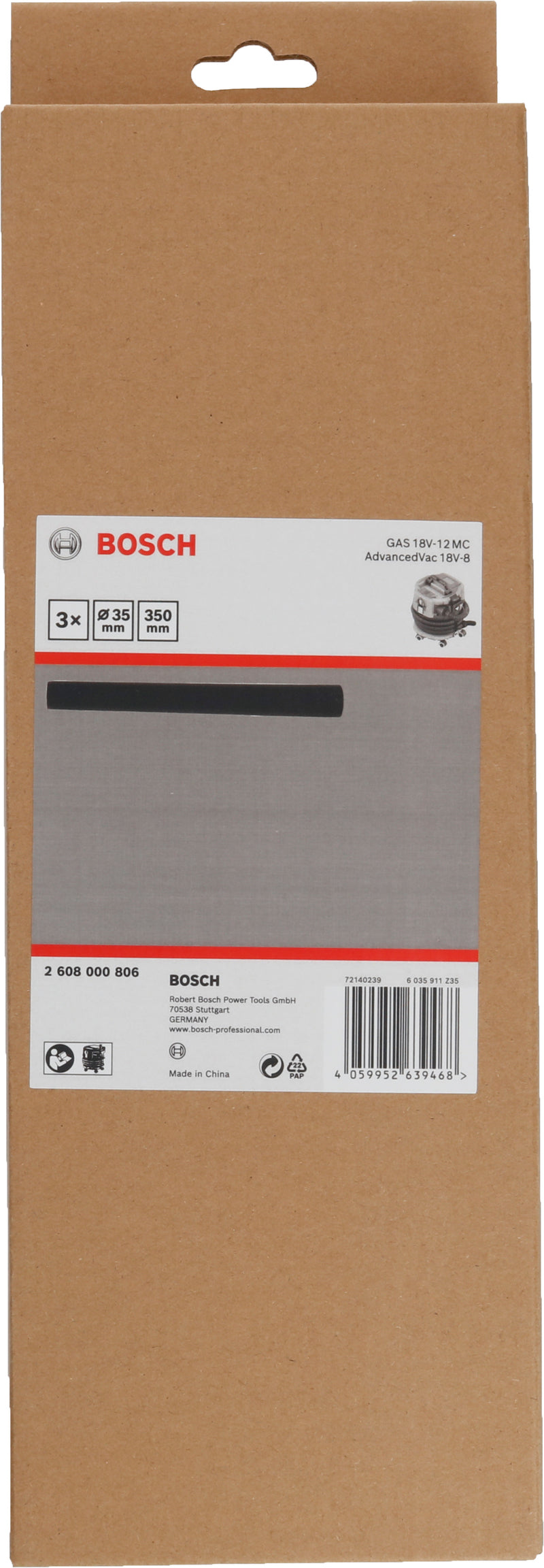 Bosch Extension Pipes, 3 pcs