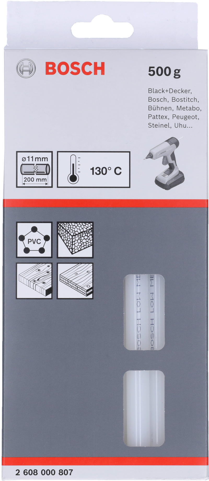 Bastões de cola Bosch de baixo ponto de fusão