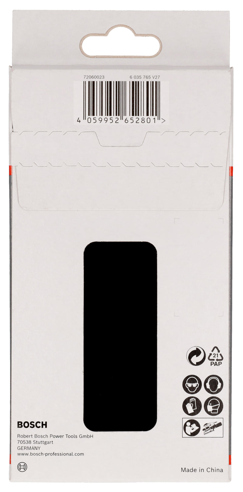 Protetor de placa de apoio Bosch, 80x133 mm, 2x