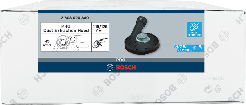 Campana extractora de polvo Bosch PRO para amoladora angular