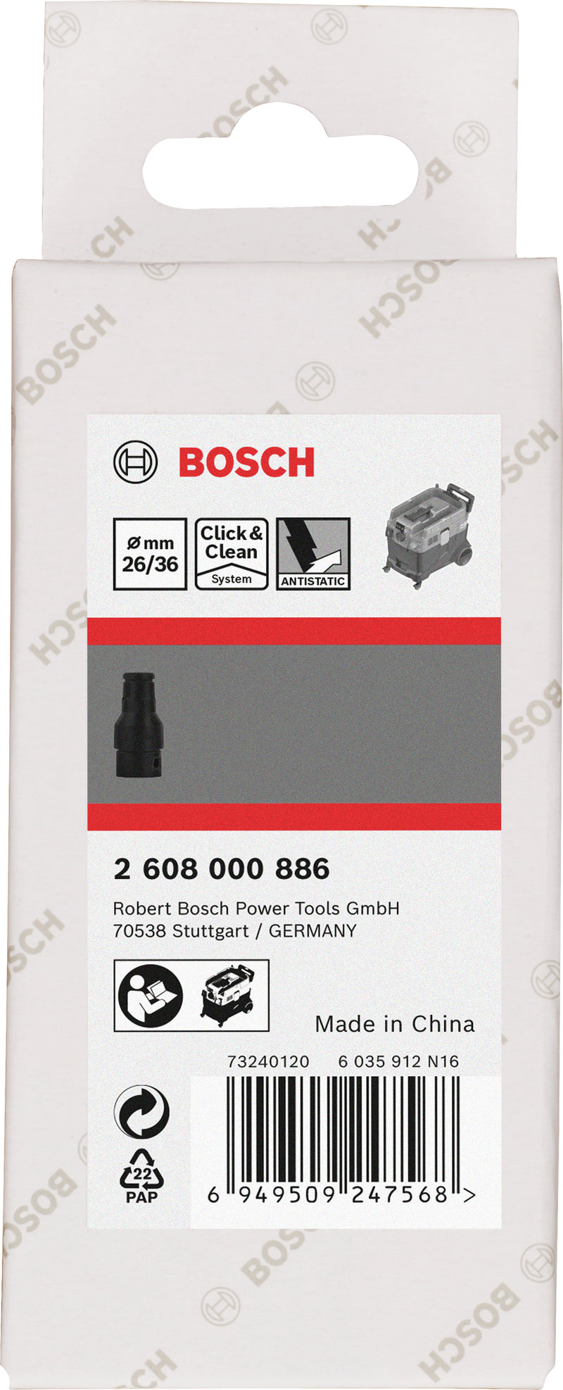Adaptador para ferramentas elétricas Bosch Combi