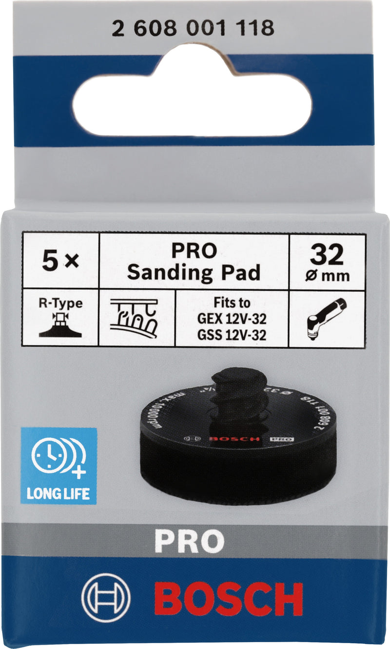 Accesorio de función de lijado de accesorios Bosch (almohadilla de lijado PRO, 32 mm, con cierre de velcro)
