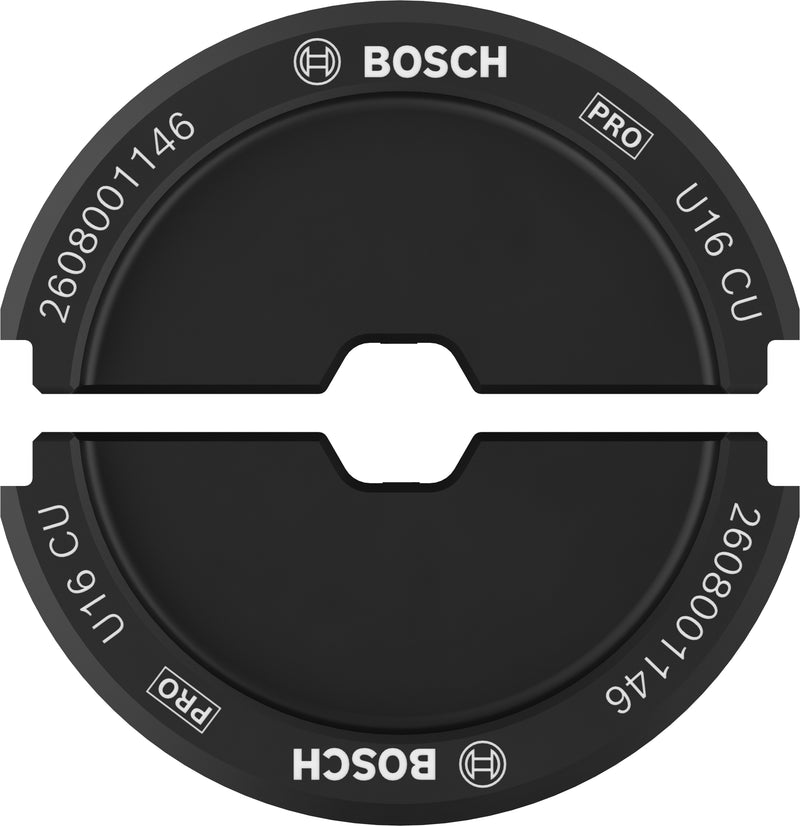 Matriz de cravação Bosch PRO, U16 CU, 16 mm², cobre