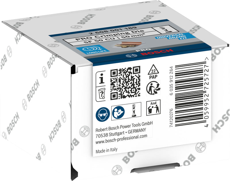 Matriz de cravação Bosch PRO, SF50 CU, 50 mm², cobre