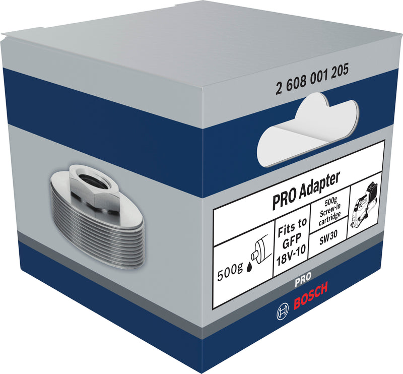 Bosch Accessories Adapter (PRO Adapter, for lubrication gun, 500 g, screw-on cartridge)