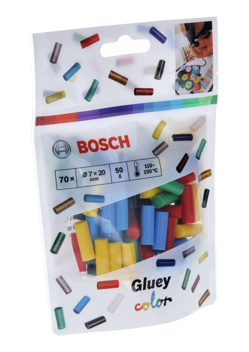 Mistura de cores para os paus de cola Bosch Gluey