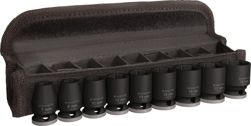 Bosch PRO Impact Sockets 3/8" Standard 9-PC Se