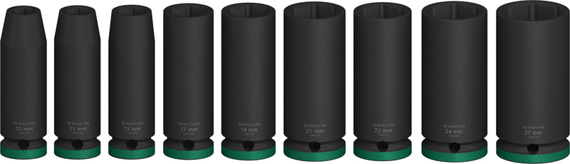 Bosch PRO Impact Sockets 1/2" Deep 9-PC Set