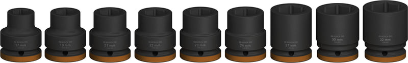 Soquetes de impacto Bosch PRO 3/4" standard 9 peças Se