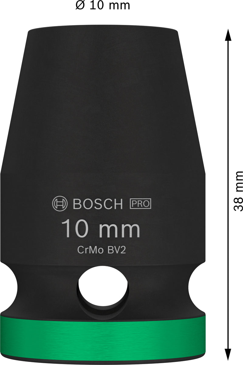 Bosch PRO Impact Socket 1/2" 10 MM Standard