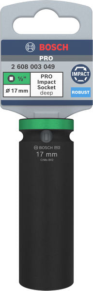 Bosch PRO Impact Socket 1/2" 17 MM Deep