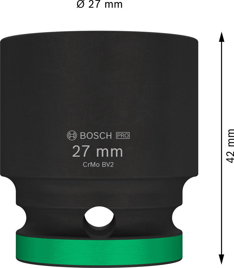 Bosch PRO Impact Socket 1/2" 27 MM Standard
