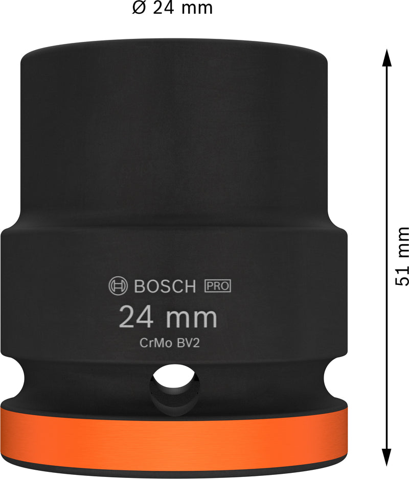Bosch PRO Impact Socket 3/4" 24 MM Standard