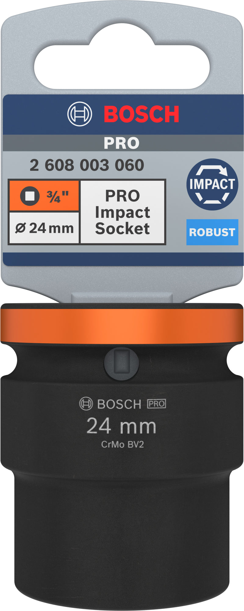 Bosch PRO Impact Socket 3/4" 24 MM Standard