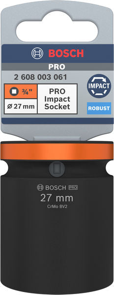 Bosch PRO Impact Socket 3/4" 27 MM Standard