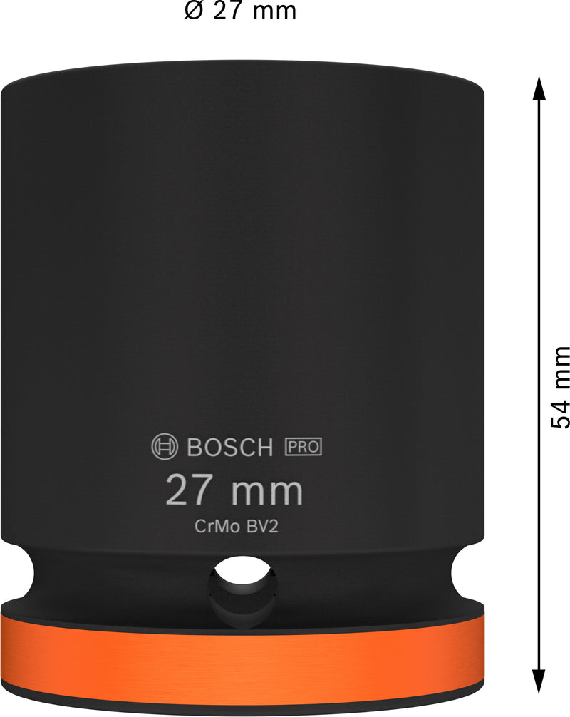 Bosch PRO Impact Socket 3/4" 27 MM Standard