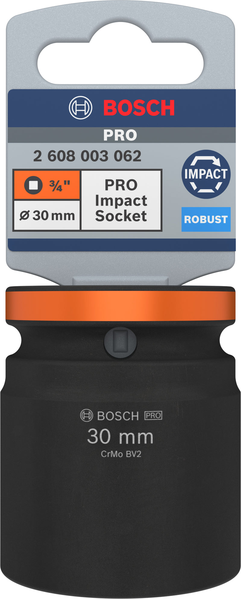 Bosch PRO Impact Socket 3/4" 30 MM Standard