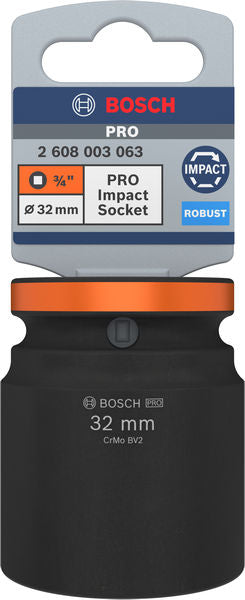 Bosch PRO Impact Socket 3/4" 32 MM Standard