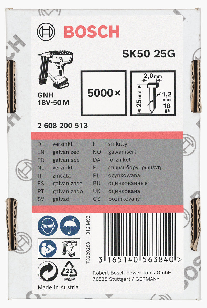 Bosch 5000,Stauchkopfn.,1,2/25mm,verzkt.