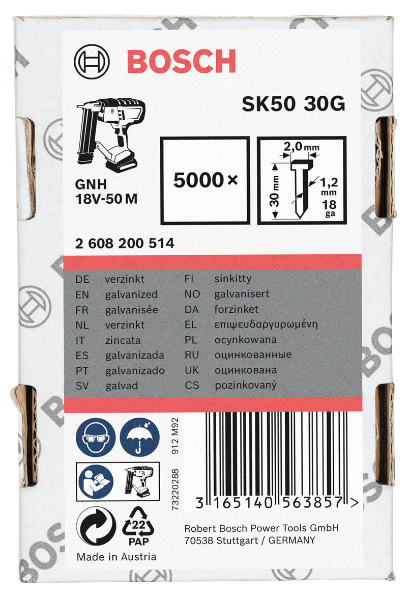 Bosch 5000,Stauchkopfn.,1,2/30mm,verzkt.