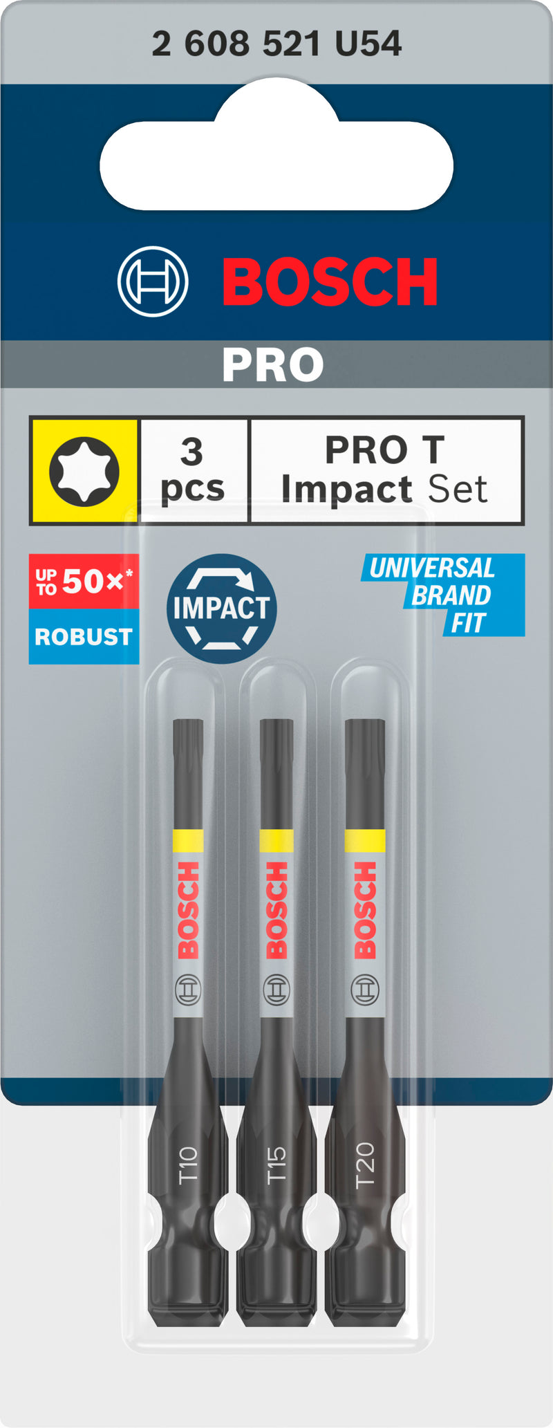 Conjunto de brocas para chave de fendas Bosch PRO T Impact