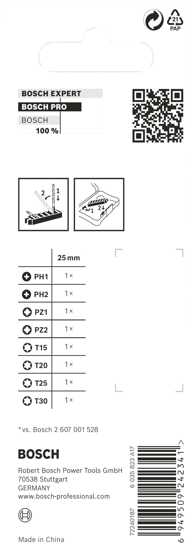 Juego de puntas de destornillador Bosch PRO Impact Set