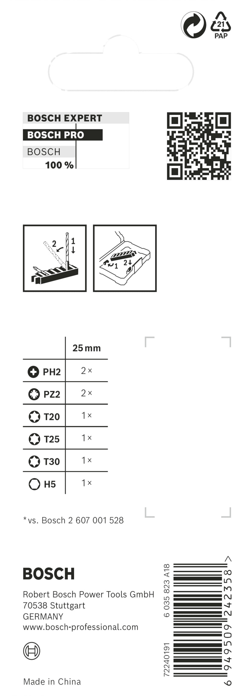 Juego de puntas de destornillador Bosch PRO Impact Set