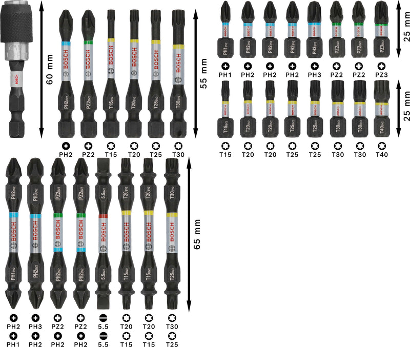 Bosch Screwdriver Bit Set PRO Impact Set