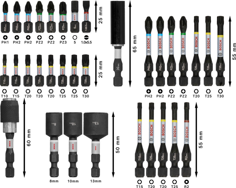 Bosch Screwdriver Bit Set PRO Impact Set