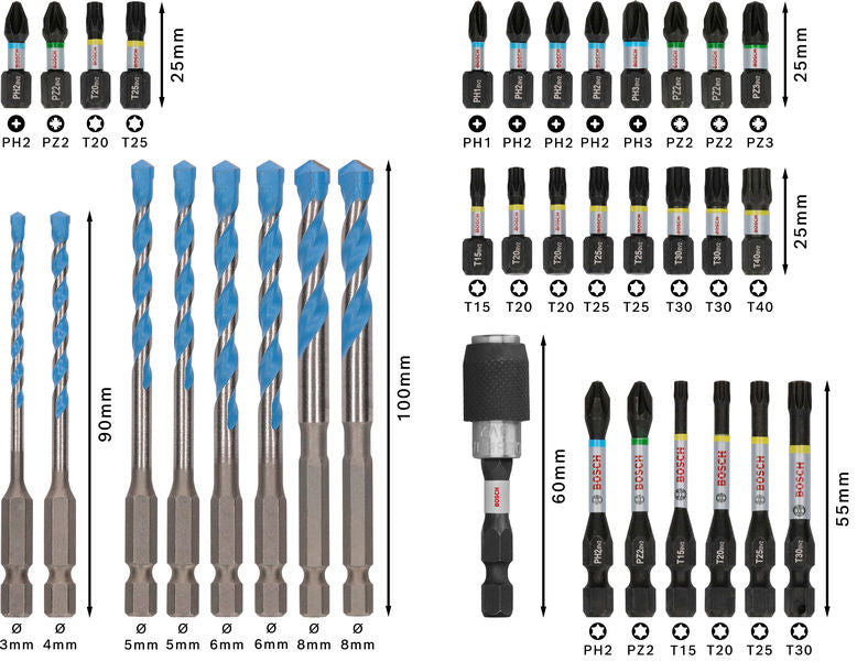 Bosch Drill/Screwdriver bit set PRO Mixed Set