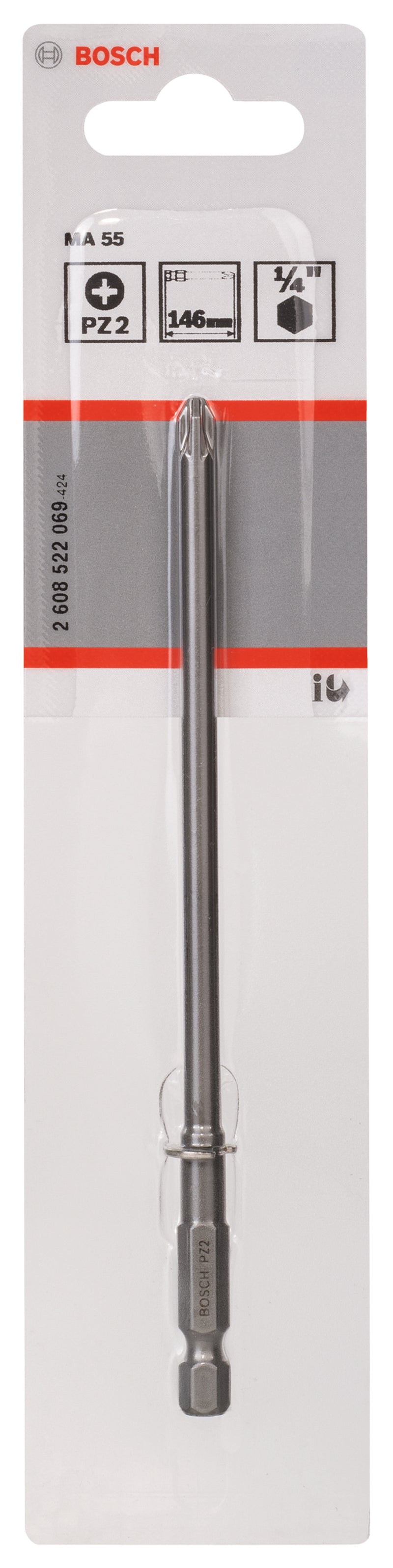 Punta de destornillador Bosch PZ2 para MA55