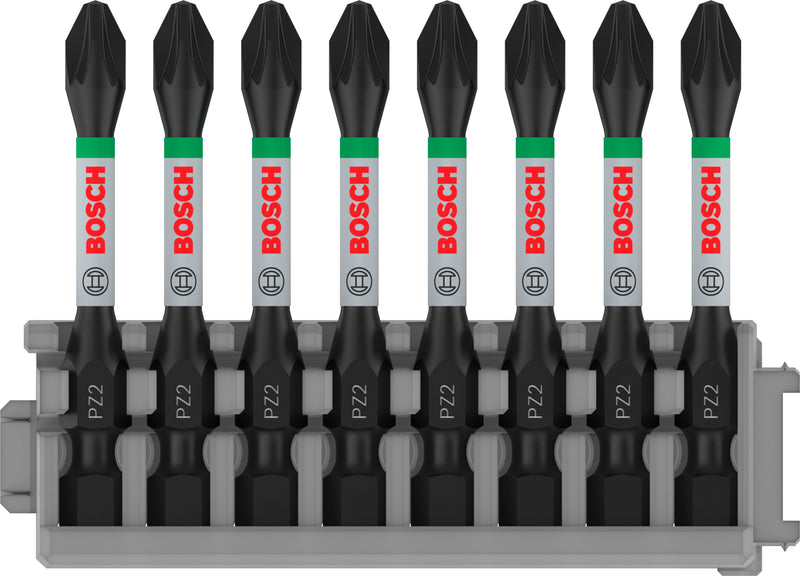 Bosch Impact Power Bit Insert Pack PZ2 (8pc)
