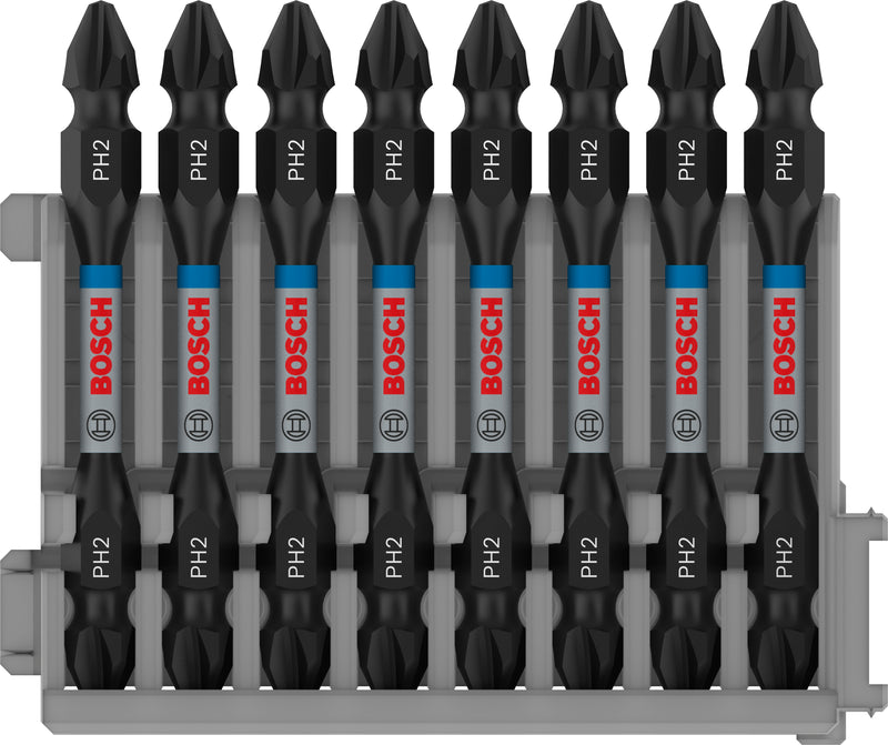 Paquete de insertos Bosch Impact DEB PH2 (8 piezas)