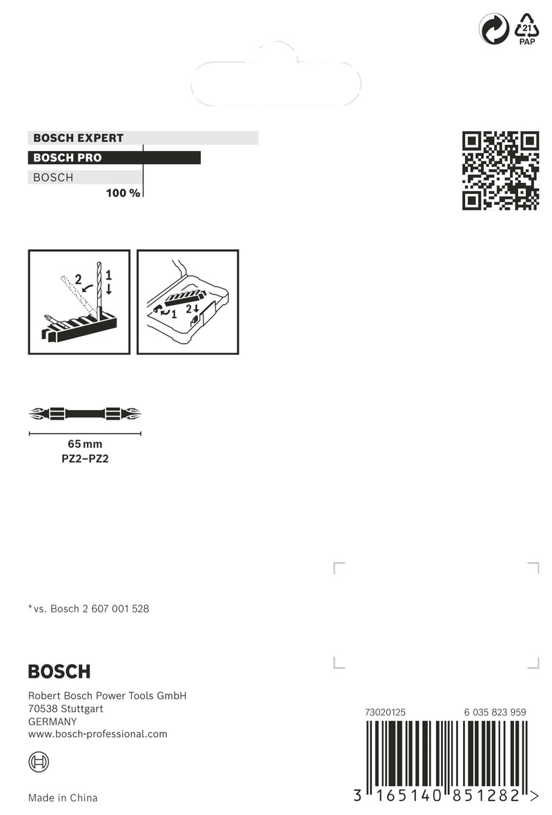 Bosch Impact DEB Insert Pack PZ2 (8pc)