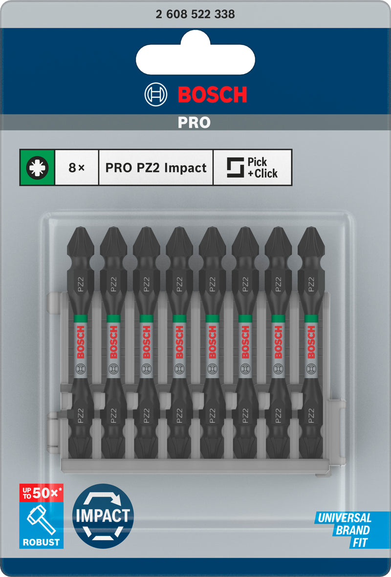 Bosch Impact DEB Insert Pack PZ2 (8pc)