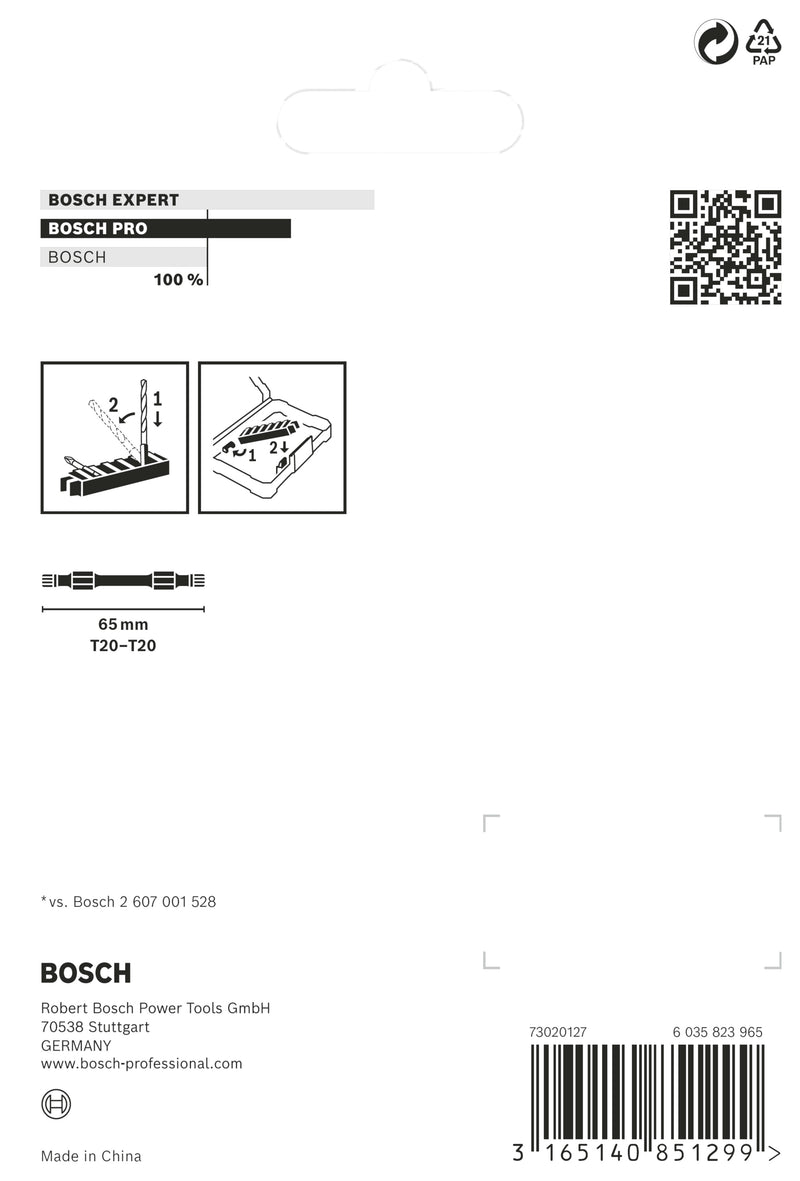 Bosch Impact DEB Insert Pack T20 (8pc)