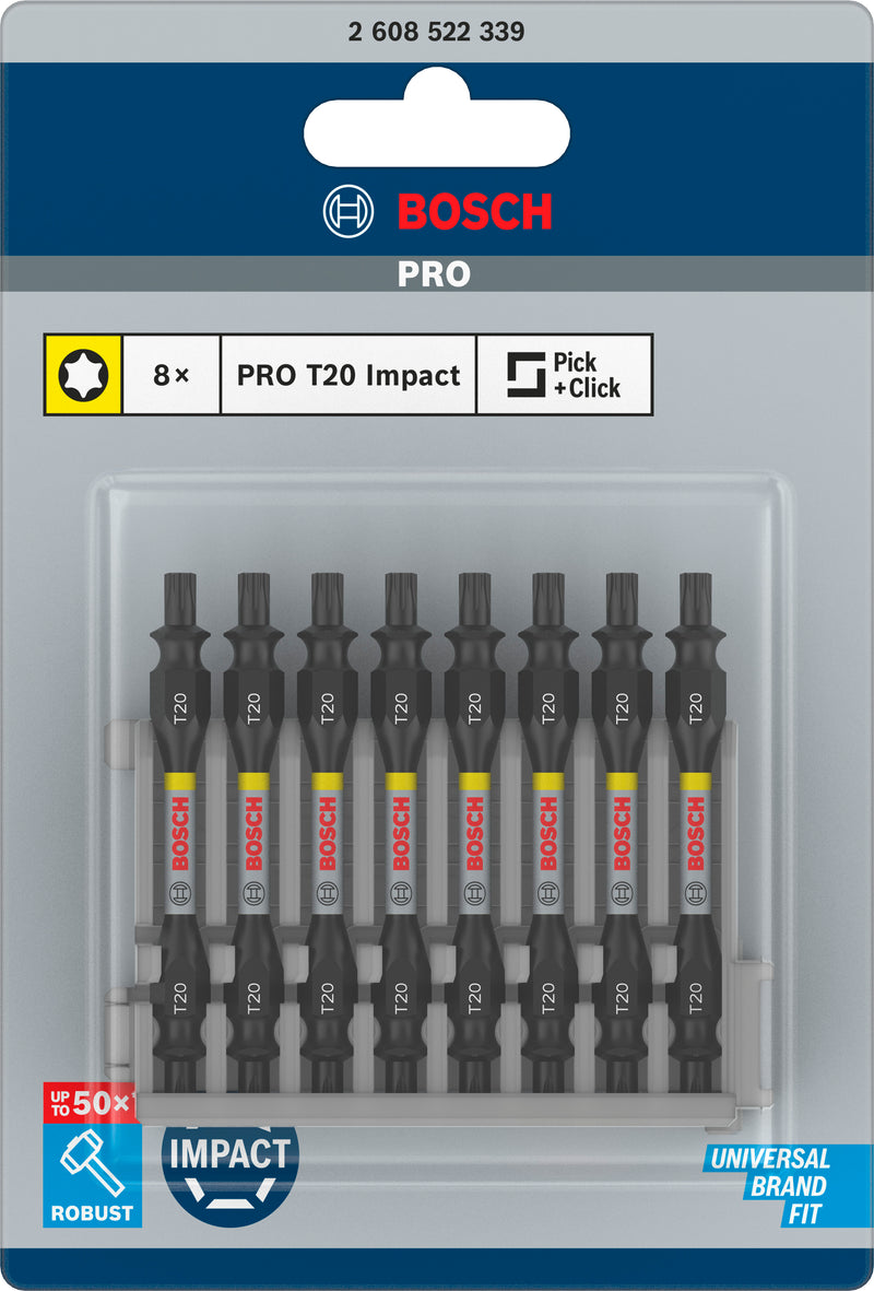 Bosch Impact DEB Insert Pack T20 (8pc)