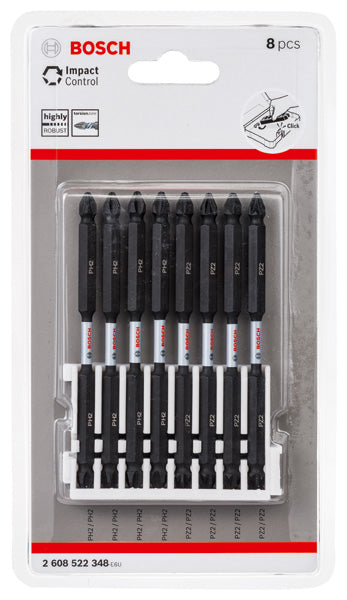 Bosch Impact DEB Insert Pack PH/PZ 110mm (8pc)