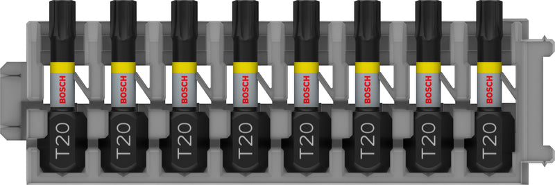 Bosch PRO Torx Impact Tip, T20, 25 mm, 8 units.