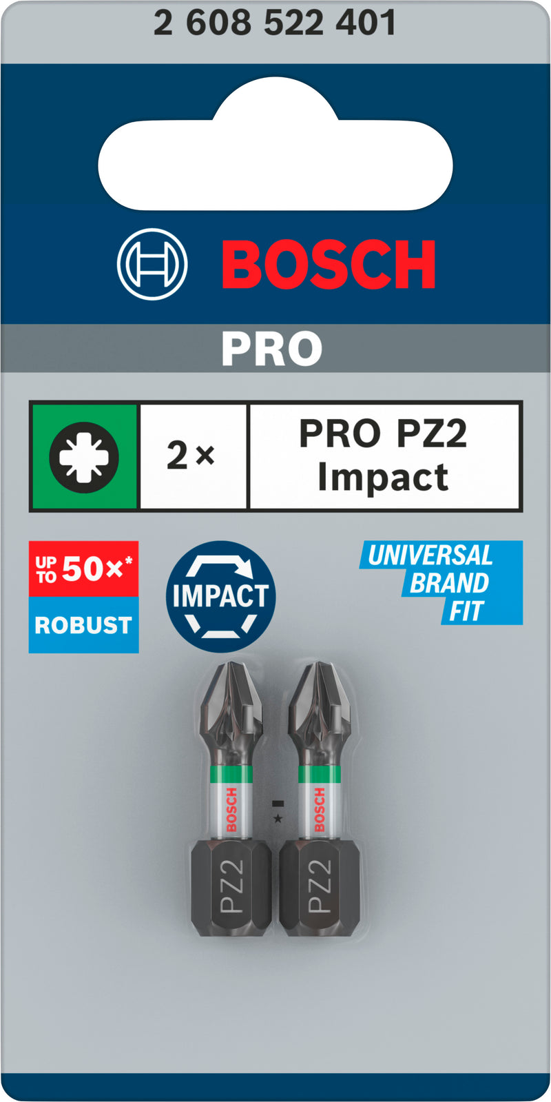Bosch Screwdriver bit 25mm, 2xPZ2