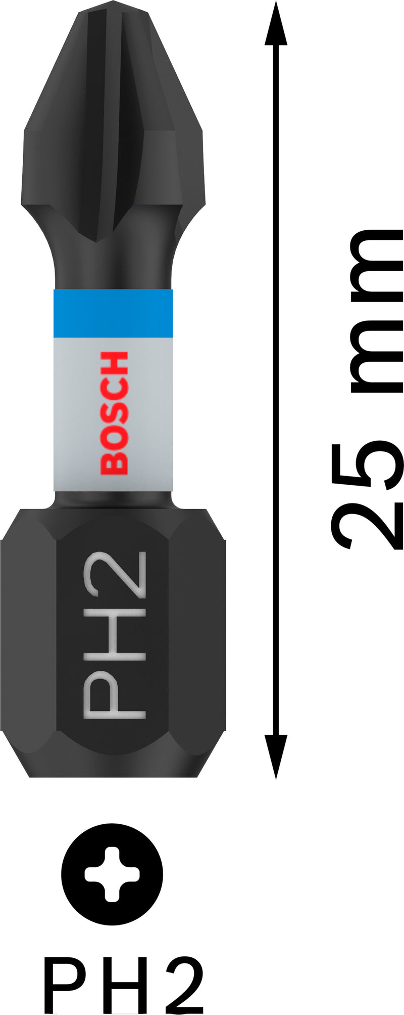 Bosch Screwdriver bit 5mm, 2xPH2