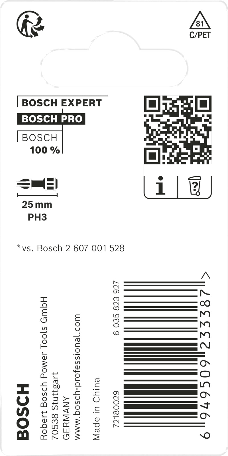 Bosch Screwdriver bit Impact 2xPH3 Insert