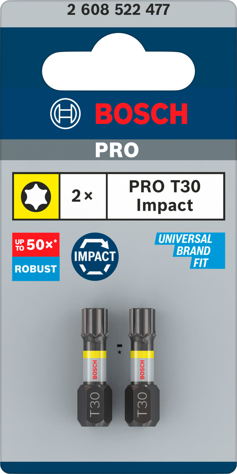Bosch Screwdriver bit Impact 2xT30 Insert