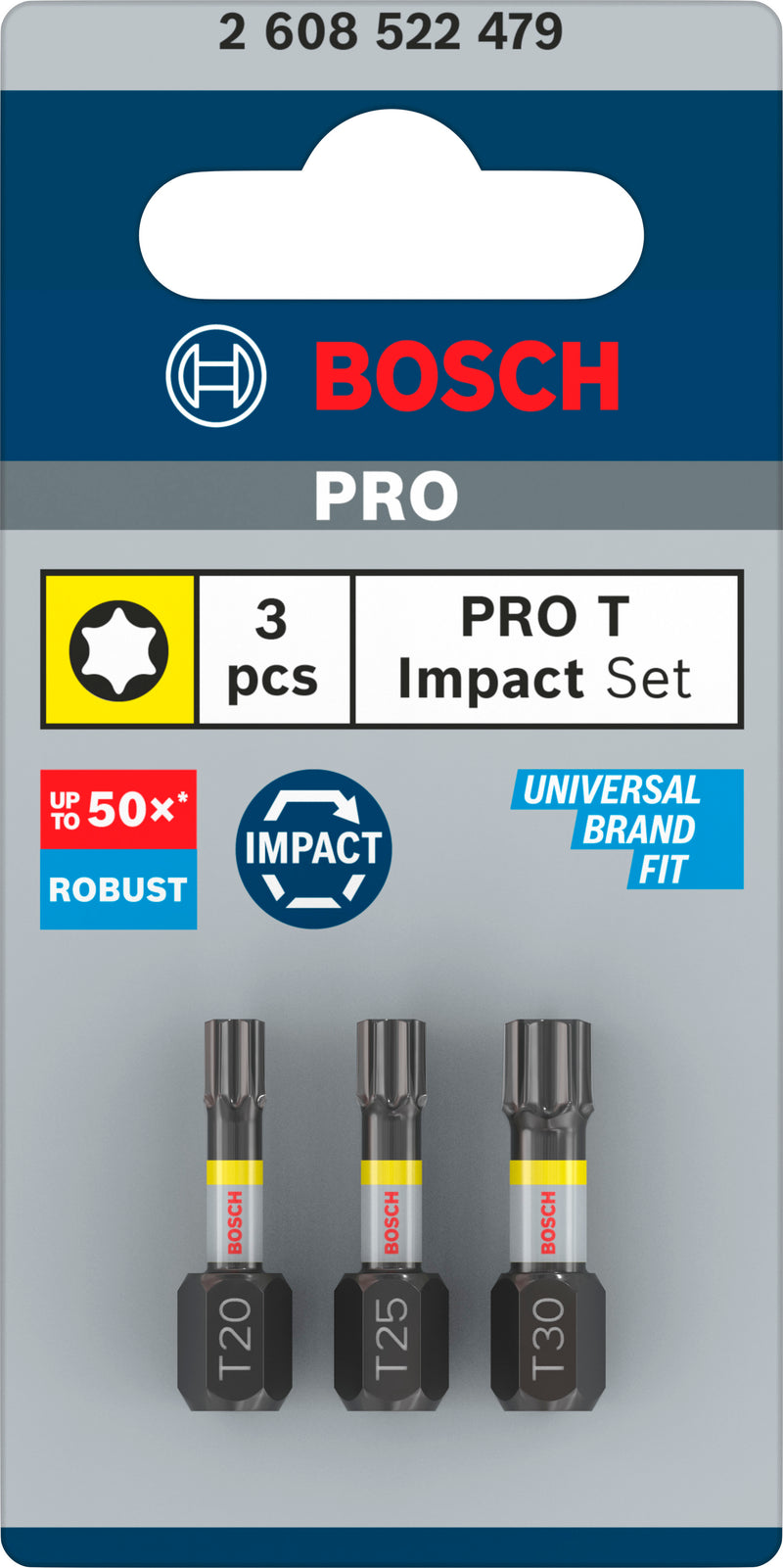 Punta de destornillador Bosch Impact 3xT Insert